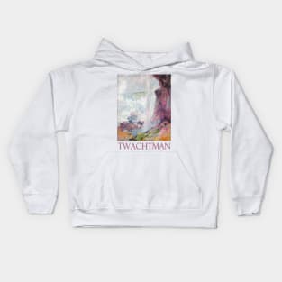 Niagara Falls by John Henry Twachtman Kids Hoodie